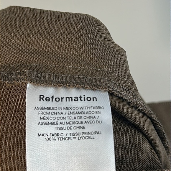 NWOT Reformation Mason Trouser Pants Size 12 - Picture 9 of 13